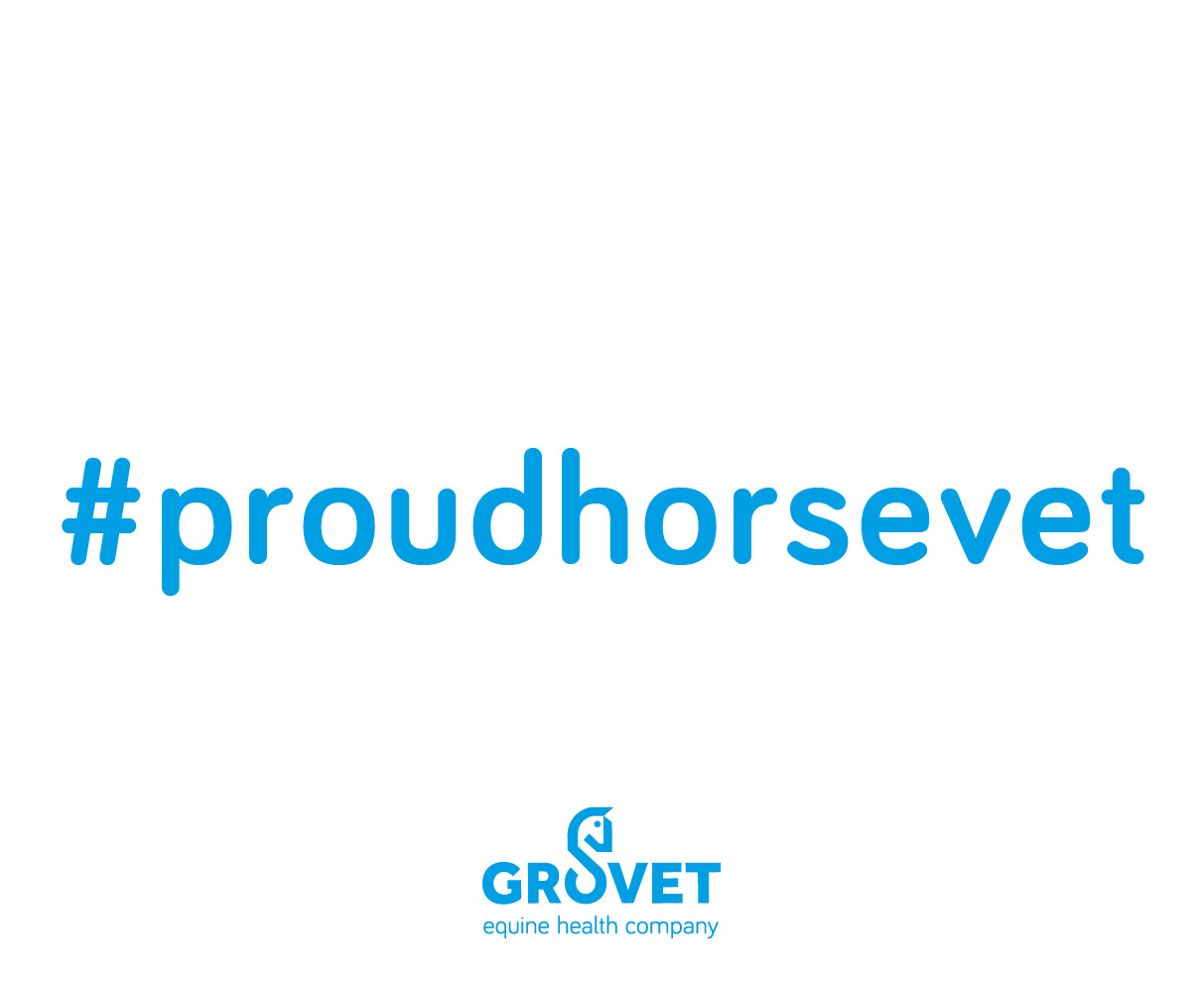 Erhalten Sie einen #proudhorsevet-Stickerbogen!