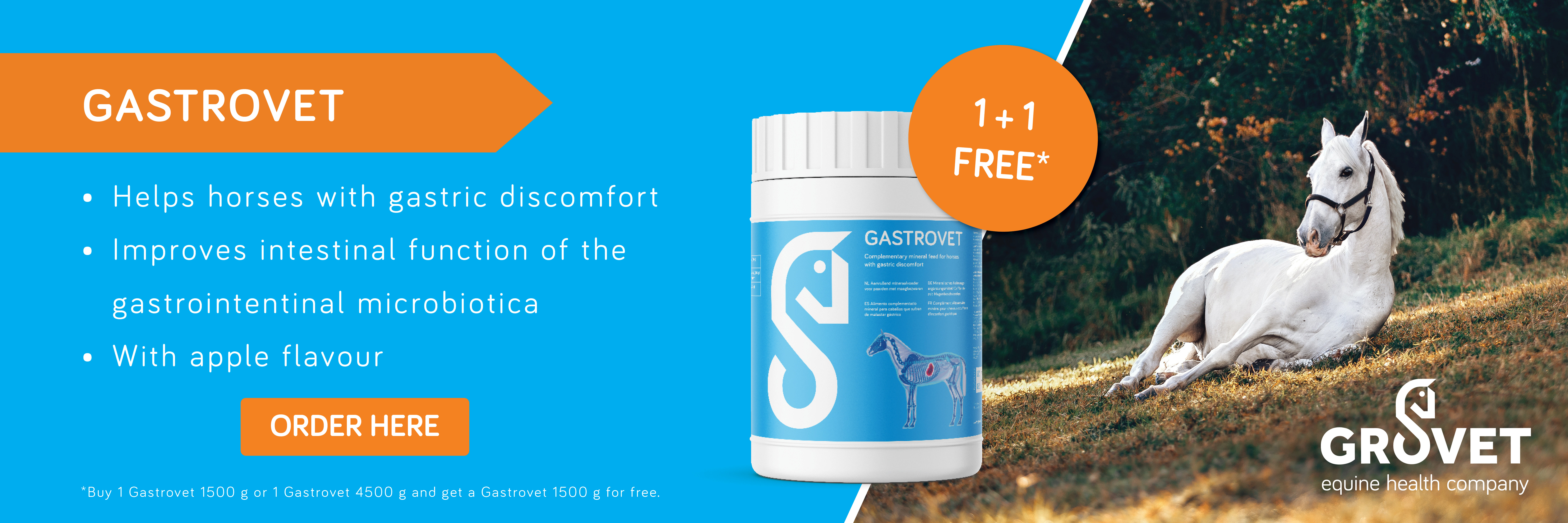 Free Gastrovet 1500 g with Gastrovet 1500 or 4500 g