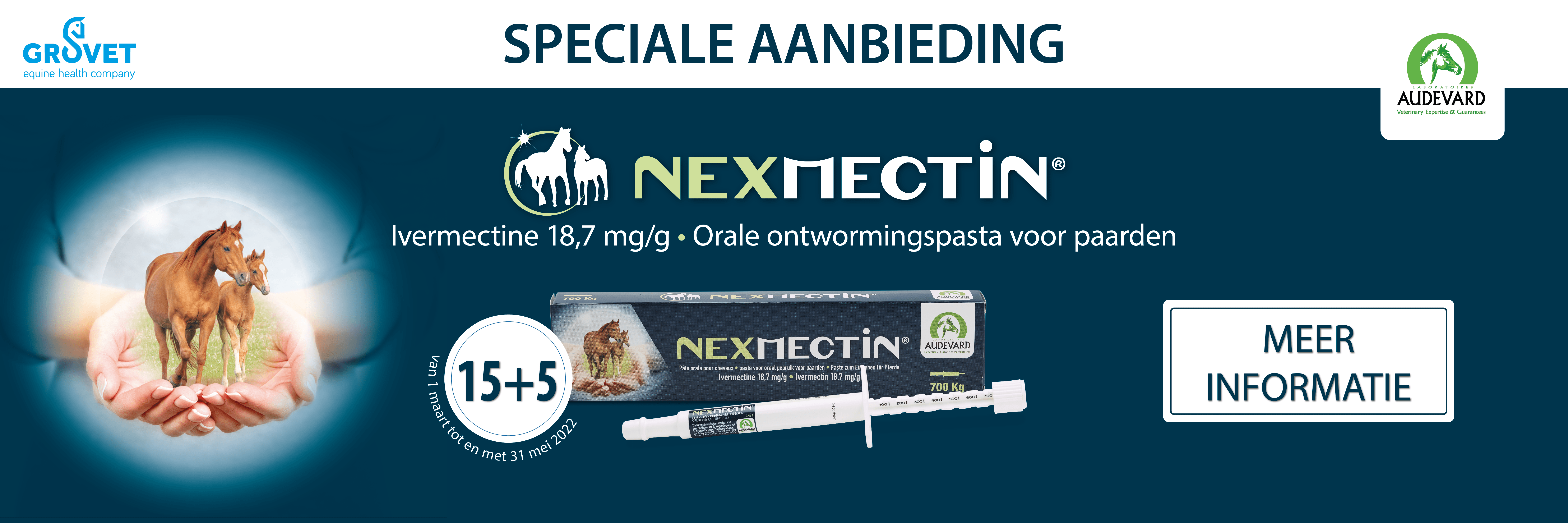 Nexmectin orale ontwormingspasta voor paarden  15+5 actie 